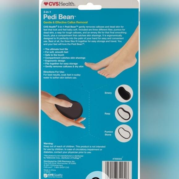 CVS Bath & Body Foot Bundle 3in Pedi Bean Pedicure Callous Corn